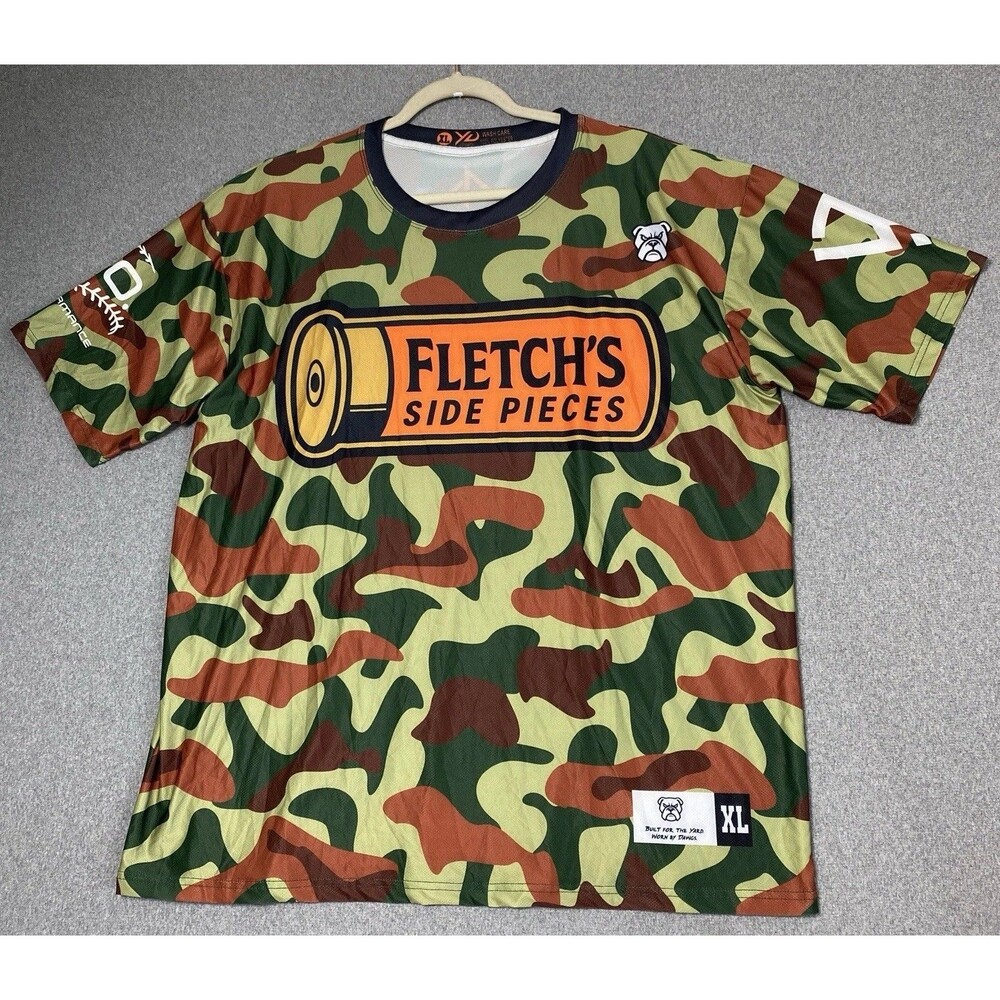 YD Camo T-shirt BULLDOG Team SIMS  # 9 Performance Size XL